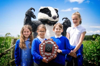Shirenewton Primary School winners of the Gwent Wildlife Trust Wildlife Wizards competition 2019