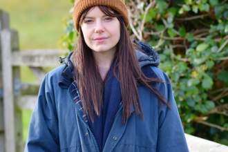 Actress Aimee-ffion Edwards supports the Save The Gwent Levels campaign she is pictured at Magor Marsh Nature Reserve