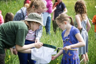 Bug hunting at Magor Marsh