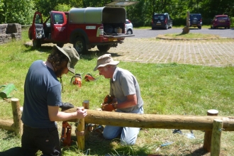 Eastern Valleys volunteers at work