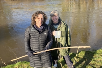 Citizen Scientist volunteers on the River Usk