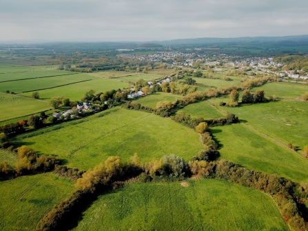 Bridewell Common from the air