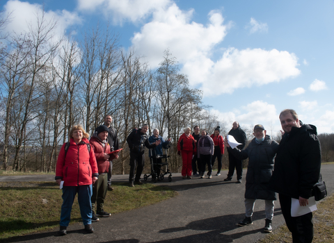 Wild Health participants on a nature walk 