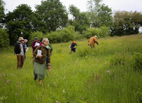 Members of the public at ID training event, Springdale Farm