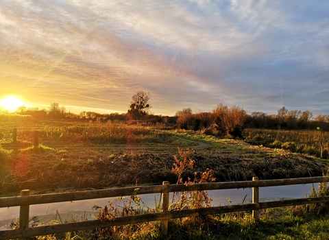 Autumn Sunset Magor Marsh